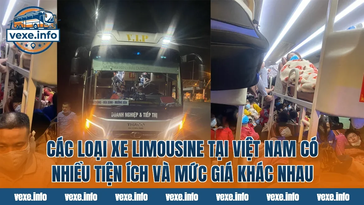 Các loại xe Limousine tại Việt Nam có nhiều tiện ích và mức giá khác nhau