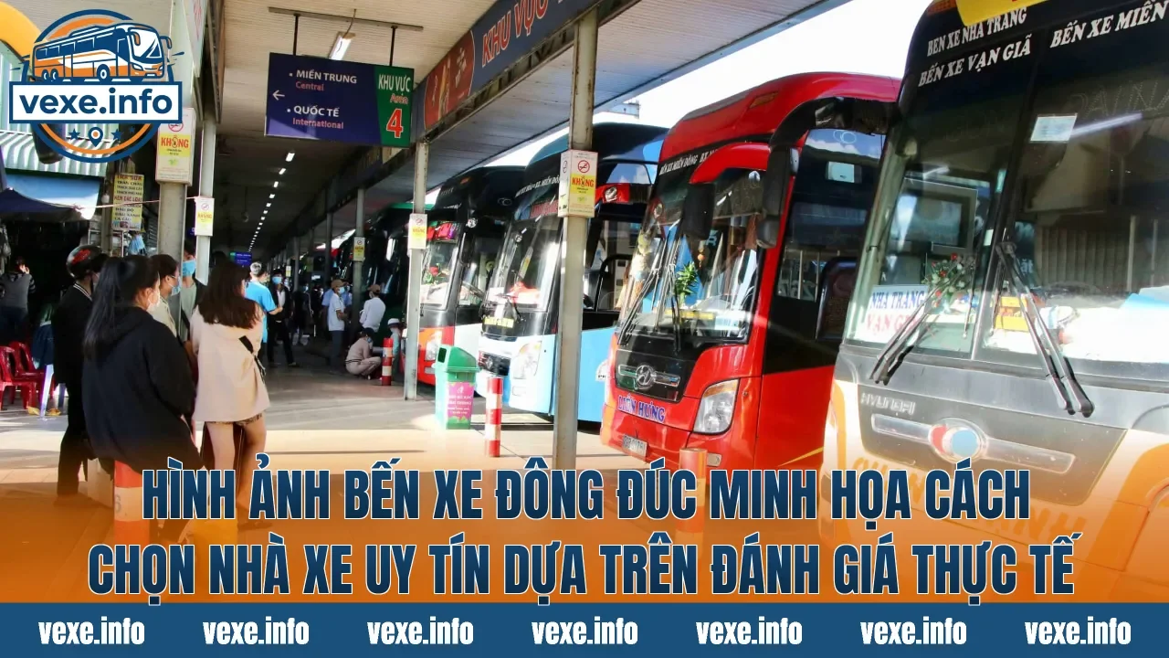 Hình ảnh bến xe đông đúc minh họa cách chọn nhà xe uy tín dựa trên đánh giá thực tế