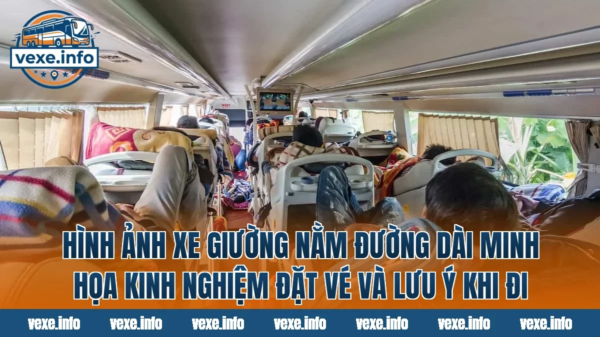 Hình ảnh xe giường nằm đường dài minh họa kinh nghiệm đặt vé và lưu ý khi đi