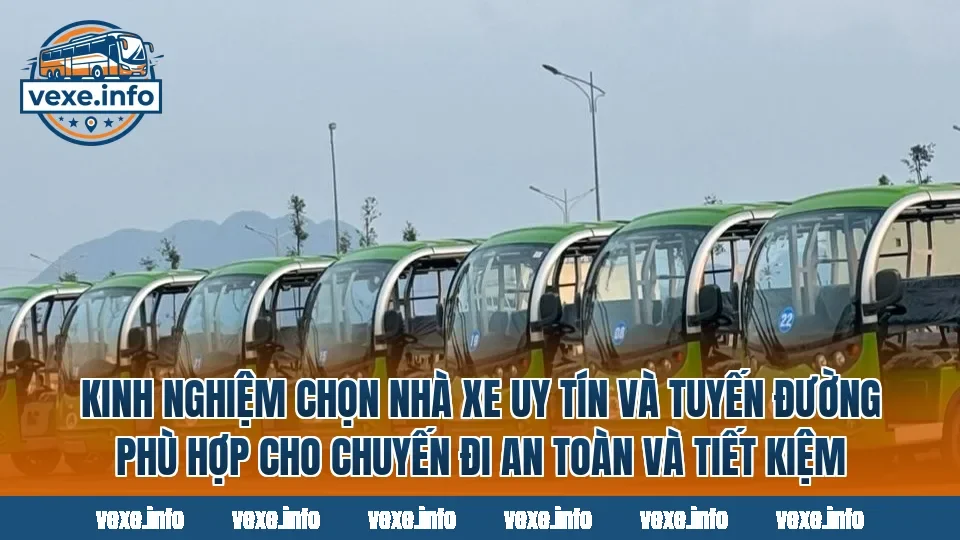 Kinh nghiệm chọn nhà xe uy tín và tuyến đường phù hợp cho chuyến đi an toàn và tiết kiệm