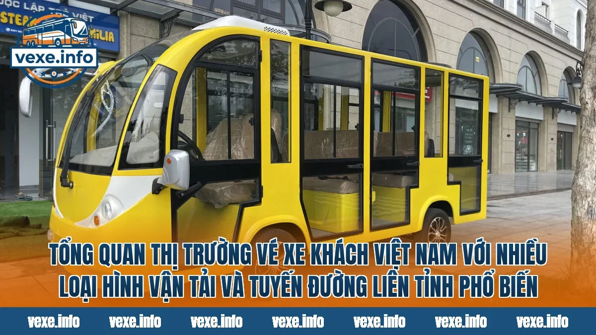 Tổng quan thị trường vé xe khách Việt Nam với nhiều loại hình vận tải và tuyến đường liên tỉnh phổ biến