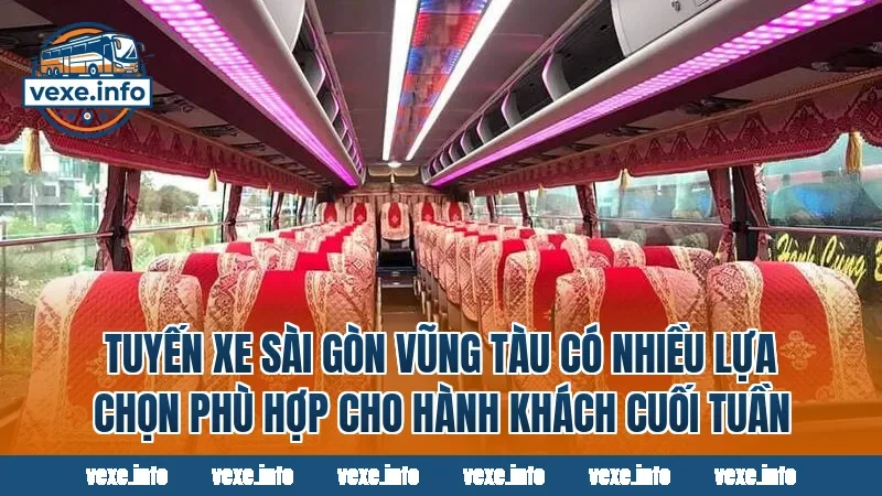Tuyến xe Sài Gòn Vũng Tàu có nhiều lựa chọn phù hợp cho hành khách cuối tuần