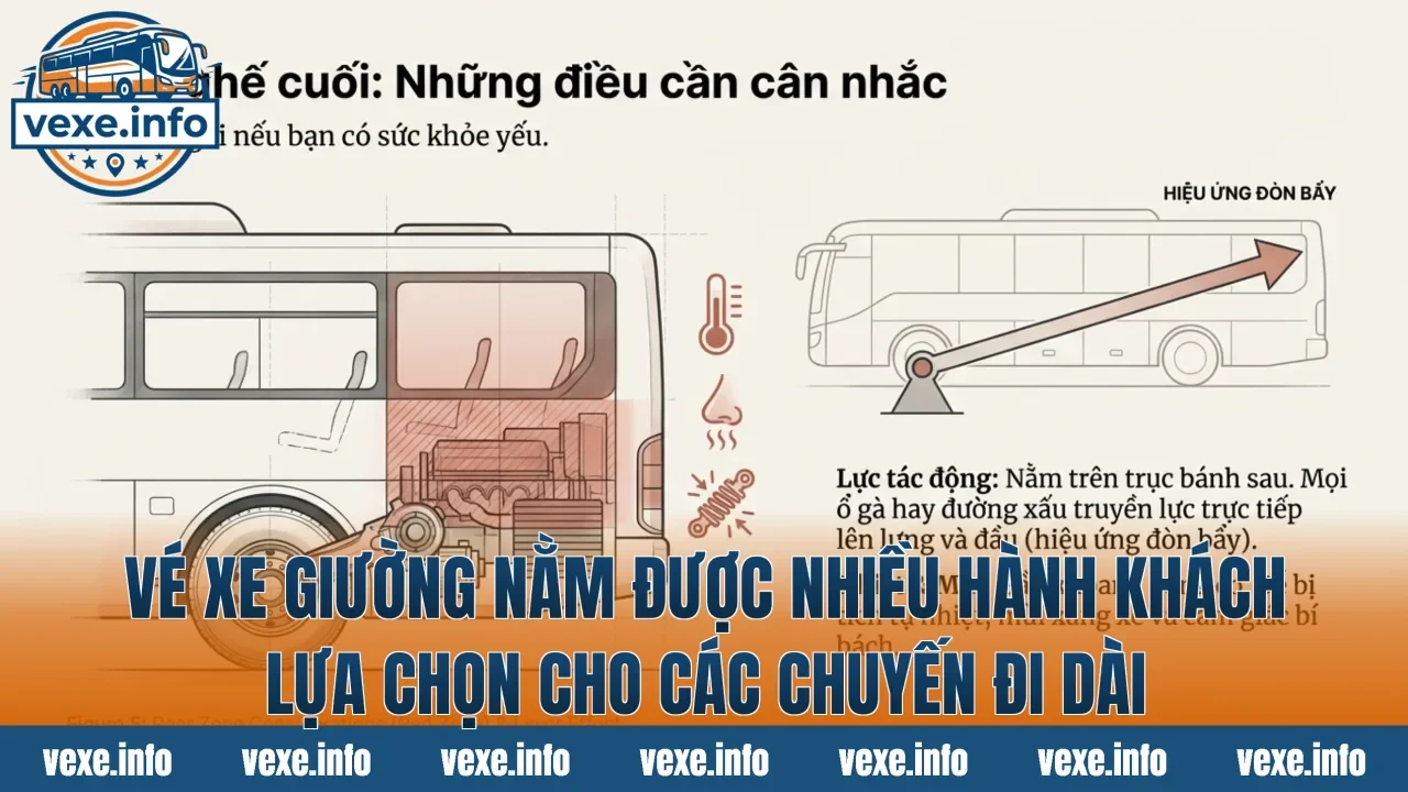 Vé xe giường nằm được nhiều hành khách lựa chọn cho các chuyến đi dài