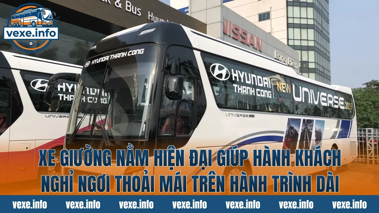 Xe giường nằm hiện đại giúp hành khách nghỉ ngơi thoải mái trên hành trình dài